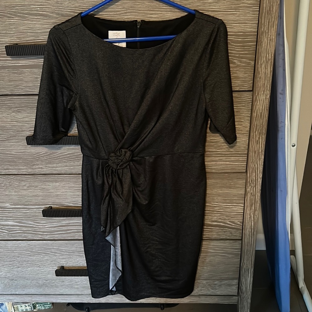 Suzi Chin for Maggy boutique grey dress